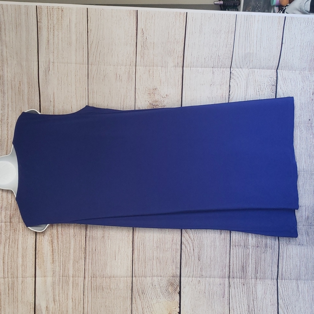 Royal Blue Shift Dress - Picture 2 of 3